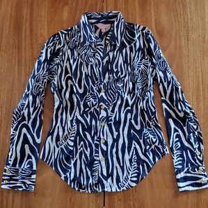 Lilly Pulitzer Entourage Zebra Button Down 4